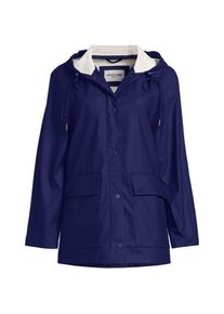 LANDS' END Squall Ausgestellte Regenjacke, Damen,  Blau, Polyester, by Lands' End