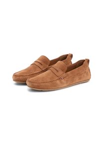 Slipper Tommy Hilfiger "CORE HILFIEGR SUEDE DRIVER", Herren, Gr. 44, braun, Veloursleder, unifarben, Schuhe Slipper, Flats, Schlupfschuh in Mokassin-Optik