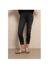 Skinny-fit-Jeans Zhrill "ZHNOVA", Damen, Gr. 30, N-Gr, schwarz, Denim/Jeans, Obermaterial: 90% Baumwolle, 8% Polyester, 2% Elasthan, kn&ouml;chellang, Jeans