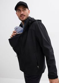 bonprix 2-in-1 Tragejacke f&uuml;r Herren mit Trageeinsatz, schwarz, Gr.64, 2-in-1 Softshelljacke f&uuml;r M&auml;nner mit Trageeinsatz