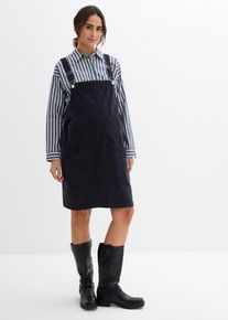 bonprix Umstands-Latzkleid aus Baumwoll-Cord mit Stretch, grau, Gr.44, Latzkleid mit verstellbaren Tr&auml;gern f&uuml;r die Schwangerschaft und danach, 68% Baumwolle