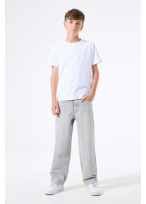 Straight-Jeans Garcia "JAYSEN", Jungen, Gr. 158, N-Gr, light used 9023, Denim/Jeans, Obermaterial: 99% Baumwolle, 1% Elasthan, straight fit kn&ouml;chellang, Jeans Straight-Jeans, im Five-Pocket Style, for Boys