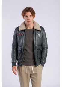 Lederjacke Freaky Nation "GateOne-FN", Damen, Gr. M(46), grau, Oberstoff: 100% Leder; Futter: 100% Polyester, normal, Jacken Lederjacke