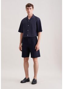 Shorts Seidensticker, Herren, Gr. 46, Normalgr&ouml;&szlig;en, navy, 100% Baumwolle, unifarben, Hosen Shorts