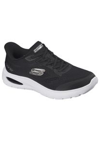 Slip-On Sneaker Skechers "SKECH-AIR SUMMITS", Damen, Gr. 41, schwarz, wei&szlig;, Lederimitat, Textil, Schuhe Slip-On Sneaker, Slipper, Freizeitschuh, Halbschuh in veganer Verarbeitung, Topseller