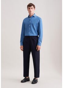 Chinohose Seidensticker, Herren, Gr. 52, Normalgr&ouml;&szlig;en, navy, 100% Baumwolle, unifarben, Hosen Chinohose