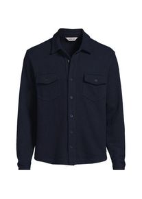 LANDS' END Bedford-Hemdjacke, Herren,  Blau, Baumwoll-Mischung/Polyester-Mischung, by Lands' End