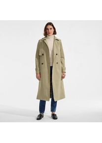 LANDS' END Langer Trenchcoat, Damen,  Gr&uuml;n, Nylon, by Lands' End