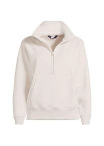 LANDS' END Sweatshirt SERIOUS SWEATS mit Rei&szlig;verschluss, Damen,  Beige, Baumwoll-Mischung/Polyester-Mischung, by Lands' End