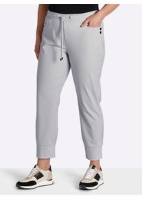 sheego Gro&szlig;e Gr&ouml;&szlig;en Jogg Pants in geschmeidiger Qualit&auml;t, hellgrau, Gr&ouml;&szlig;e 50 - Damen