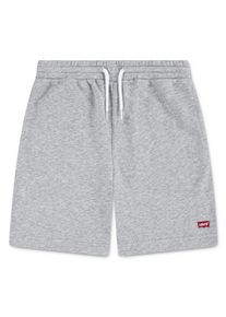 Sweatshorts LEVI'S KIDS "LVB MINI BATWING SHORTS", Jungen, Gr. 16 (176), N-Gr, grau heather, Sweatware, Obermaterial: 60% Baumwolle, 40% Polyester, unifarben, normal kurz, Hosen Sweatshorts, for Boys