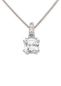 Kettenanh&auml;nger Firetti "Schmuck Geschenk Gold 333 Halsschmuck Anh&auml;nger f&uuml;r Halskette Solit&auml;r", wei&szlig; (wei&szlig;goldfarben, kristallwei&szlig;, kristallwei&szlig;), Schmuckanh&auml;nger, Damen, Wei&szlig;gold 333, 0,6 g, Kettenanh&auml;nger, mit Zirkonia (synth.)