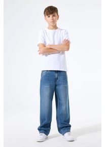 Straight-Jeans Garcia "JAYSEN", Jungen, Gr. 164, N-Gr, medium used 5814, Denim/Jeans, Obermaterial: 100% Baumwolle, straight fit kn&ouml;chellang, Jeans Straight-Jeans, im Five-Pocket Style, for Boys