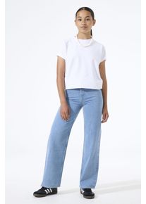 Schlagjeans Garcia "Ilvy", M&auml;dchen, Gr. 158, N-Gr, medium used, Denim/Jeans, Obermaterial: 100% Baumwolle, loose fit lang, Jeans Schlagjeans, for Girls, mit weitem Bein