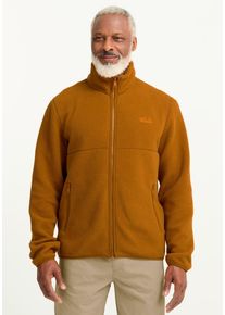 Fleecejacke Jack Wolfskin "LITE CURL FZ M", Damen, Gr. L (52), autumnleaves, Obermaterial: 100% POLYESTER. Futter: 100% POLYESTER, Jacken Fleecejacke