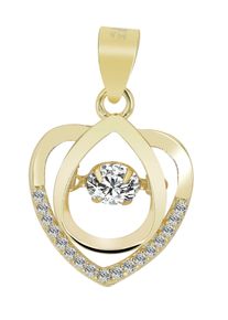 Adelia&acute;s Herzanh&auml;nger ADELIA&acute;S "Damen Anh&auml;nger &iquest; Herz Herzanh&auml;nger aus 925 Silber mit Zirkonia", gold, Schmuckanh&auml;nger, Damen, Herzanh&auml;nger