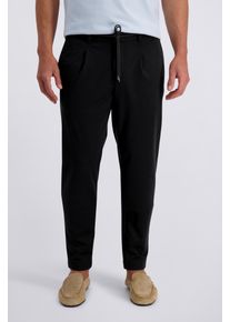 Jogger Pants Pierre Cardin "PC-Crozon Jogg Pants", Herren, Gr. 40, L&auml;nge 34, schwarz, Web, Obermaterial: 52% Polyester, 21% Polyamid, 17% Viskose, 10% Elasthan, bequem lang, Hosen Jogger Pants, im Chinohosen- Style