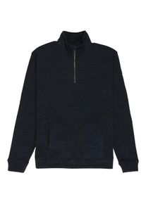 Fleecepullover Quiksilver "Keller 1/4 Zip", Herren, Gr. XS, schwarz navy heather, Obermaterial: 100% Microfaser;, Sweatshirts Fleecepullover