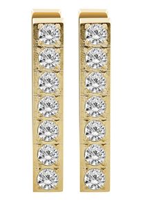 Adelia&acute;s Paar Creolen ADELIA&acute;S "Damen Ohrringe &iquest; Klappcreole aus Edelstahl", gold, Ohrringe, Damen, Edelstahl, Paar Creolen