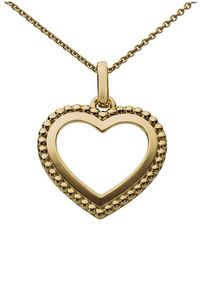 Herzanh&auml;nger Firetti "Schmuck Geschenk Gold 333 Halsschmuck Anh&auml;nger Herz gl&auml;nzend", gold (gelbgoldfarben), Schmuckanh&auml;nger, Damen, Gelbgold 333, 1 g, Herzanh&auml;nger