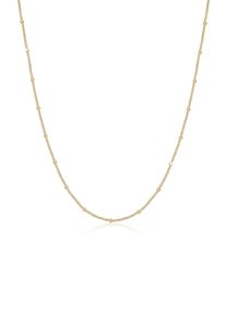 Kette ohne Anh&auml;nger Elli "Halskette Kugelkette Silberkette Fein 925 Silber" Gr. 55, gold, Halsketten, Damen, 55, ohne Stein, Silber 925 (Sterlingsilber), Kette ohne Anh&auml;nger