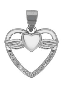 Adelia&acute;s Herzanh&auml;nger ADELIA&acute;S "Damen Anh&auml;nger &iquest; Fl&uuml;gel Herzanh&auml;nger aus 925 Silber", silber, Schmuckanh&auml;nger, Damen, Herzanh&auml;nger