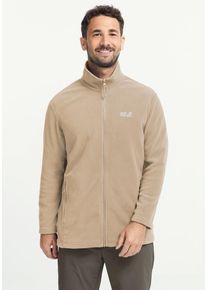 Fleecejacke Jack Wolfskin "TAUNUS 100 FZ M", Damen, Gr. L (52), hazelwood, Obermaterial: 100% POLYESTER. Futter: 100% POLYESTER, Jacken Fleecejacke