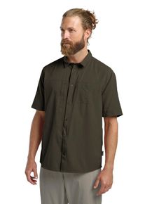Funktionshemd Jack Wolfskin "SIERRA CANYON SS SHIRT M", Herren, Gr. S (48), Normalgr&ouml;&szlig;en, obsidianmoss, Obermaterial: 100% POLYAMID. Futter: 100% POLYESTER, Hemden Funktionshemd