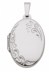 Adelia&acute;s Kettenanh&auml;nger ADELIA&acute;S "375 Wei&szlig;gold Medaillon Anh&auml;nger", silber, Schmuckanh&auml;nger, Damen, Wei&szlig;gold 375, Kettenanh&auml;nger