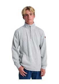 Fleecepullover Quiksilver "Keller 1/4 Zip", Herren, Gr. XS, light grau heather, Obermaterial: 100% Microfaser;, Sweatshirts Fleecepullover