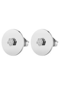 Adelia&acute;s Paar Ohrstecker ADELIA&acute;S "Damen Ohrringe &iquest; Ohrstecker aus Edelstahl mit Strass Steinchen", silber, Ohrringe, Damen, Edelstahl, Paar Ohrstecker