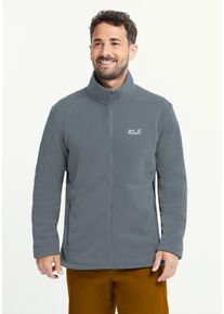 Fleecejacke Jack Wolfskin "TAUNUS 200 FZ M", Damen, Gr. M (50), grauodessa, Obermaterial: 100% POLYESTER. Futter: 100% POLYESTER, Jacken Fleecejacke