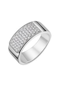 Fingerring Firetti "Schmuck Geschenk Silber 925 Damenring Ring" Gr. 58, silberfarben, kristallwei&szlig;, Fingerringe, Damen, 58, Silber 925 (Sterlingsilber), Fingerring, mit Zirkonia (synth.)
