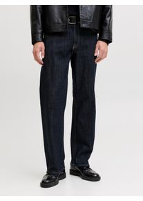 Jack & Jones Loose-fit-Jeans JACK & JONES "JJITED JJORIGINAL AKM 287 NOOS", Herren, Gr. 36, L&auml;nge 32, blau denim pack:raw, Denim/Jeans, Obermaterial: 100% Baumwolle, unifarben, loose fit lang, Jeans Loose-fit-Jeans