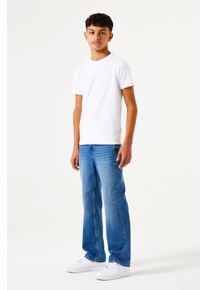 Straight-Jeans Garcia "Ilyano", Jungen, Gr. 134, N-Gr, blau (medium used 85), Denim/Jeans, Obermaterial: 100% Baumwolle, straight fit lang, Jeans Straight-Jeans, Etwas niedrigere Leibh&ouml;he