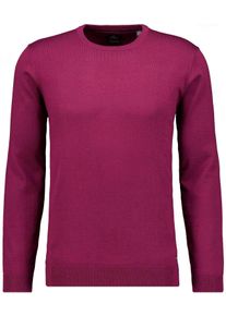 Rundhalspullover Ragman, Herren, Gr. 62, portwein, 696, Strick, 100% Wolle, Rundhals, Pullover Rundhalspullover