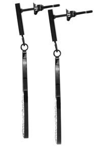 Adelia&acute;s Paar Ohrstecker ADELIA&acute;S "Damen Ohrringe &iquest; Ohrstecker aus Edelstahl mit Strass Steinchen", schwarz, Ohrringe, Damen, Edelstahl, Paar Ohrstecker