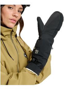 F&auml;ustlinge Roxy "Roxy Jetty Solid", Damen, Gr. S, schwarz, Obermaterial: 50% Microfaser, 50% Polyurethan;, Handschuhe F&auml;ustlinge