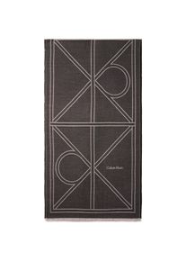 Modetuch Calvin Klein, Damen, schwarz, Web, Viskosemischung, unifarben, Modet&uuml;cher Modetuch, regular fit