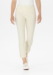 3/4-Hose Stehmann "Igor", Damen, Gr. 46, N-Gr, burro wei&szlig;, Web, Obermaterial: 72% Viskose, 25% Polyamid, 3% Elasthan, figurbetont 3/4-L&auml;nge, Hosen 3/4-Hose, in Gr&ouml;&szlig;en 32 bis 52, aus Viskose mit Stretch