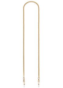 Brillenkette Bruno Banani "Schmuck Geschenk - Perfekt zu Brille und Sonnenbrille", gold (gelbgoldfarben), Trageb&auml;nder, DamenL:75cm, Aluminium, Messing, Silikon, Brillenkette, als Maskenkette tragbar, L:75cm