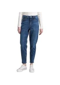 Mom-Jeans Tom Tailor DENIM, Damen, Gr. 31, N-Gr, blau (used schwarz stone blau denim), Denim/Jeans, Obermaterial: 99% Baumwolle, 1% Elasthan, unifarben, skinny fit kn&ouml;chelfrei, Jeans, im Five-Pocket Style