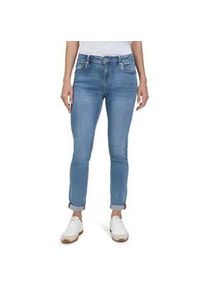 Slim-fit-Jeans Betty Barclay "Damen mit Waschung", Damen, Gr. 34, Normalgr&ouml;&szlig;en, blau, Obermaterial: 56% Baumwolle, 30% Viskose, 12% Polyester, 2% Elasthan, Basic, slim fit, Jeans Slim-fit-Jeans
