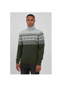 Norwegerpullover Blend "BHTjesse", Herren, Gr. XXL, deep depths, Grobstrick, 82% Polyacryl, 18% Polyester, regular fit normal, Rundhals, Pullover Norwegerpullover, Grobstrick Pullover mit Rollkragen