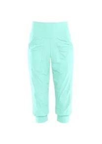 Sporthose WINSHAPE "Functional Comfort 3&frasl;4 Leisure Trousers LEI201C", Damen, Gr. L, Normalgr&ouml;&szlig;en, gr&uuml;n (delicate mint), 85% Polyester, 15% Elasthan, Hosen Sporthose, High Waist