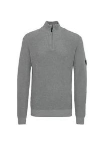 Troyer INDICODE "Troyer IDRevillan", Herren, Gr. M, grau (grau mix), Obermaterial: 46% Baumwolle CO recyc.. 34% Baumwolle CO. 20% Polyester PES., Pullover Troyer