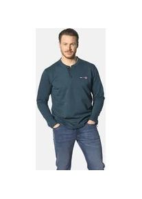 Sweatshirt Jan Vanderstorm "Sweatshirt JORNSEN", Herren, Gr. 5XL, blau (petrol), Obermaterial: 100% Baumwolle CO., Shirts Sweatshirt