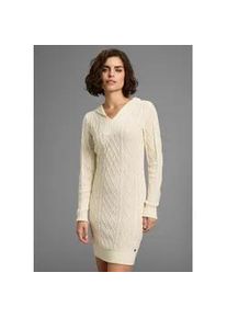 Strickkleid Kangaroos, Damen, Gr. 32/34, N-Gr, wei&szlig; (sanftes wei&szlig;), Strick, Obermaterial: 50% Baumwolle, 50% Polyacryl, Zopfmuster, Kleider Strickkleid, mit modischem Zopfmuster