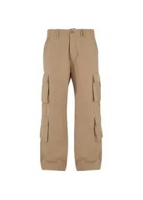 Cargohose Urban Classics "Urban Classics Herren Double Cargo Pants", Herren, Gr. 33, Normalgr&ouml;&szlig;en, unionbeige, 100% Baumwolle, unifarben, normal, Hosen Cargohose