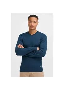 Strickpullover Blend "BHWeber", Herren, Gr. 3XL, marineblaus, 78% Viskose, 22% Polyester, unifarben, Basic, regular fit normal, V-Ausschnitt, eingesetzt, Pullover Strickpullover, Stilvoller Strickpullover